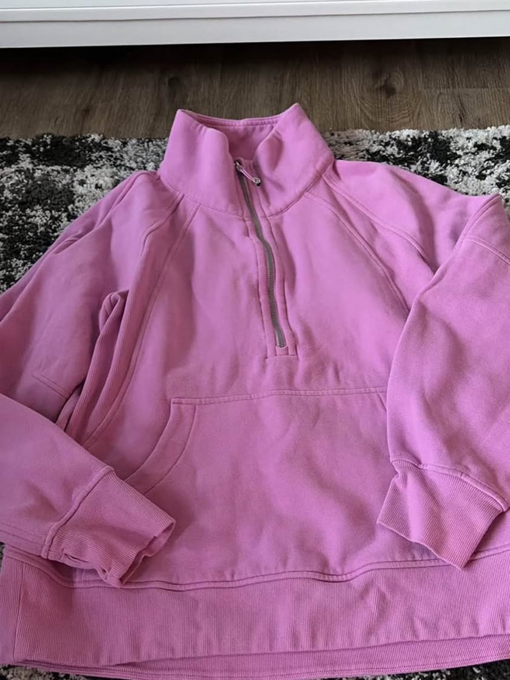 lululemon athletica Pink Half-Zip Pullover Sweatshirt